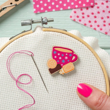 Hawthorn Handmade Accessories Hawthorn Handmade Needle Minder - Tea & Biscuits