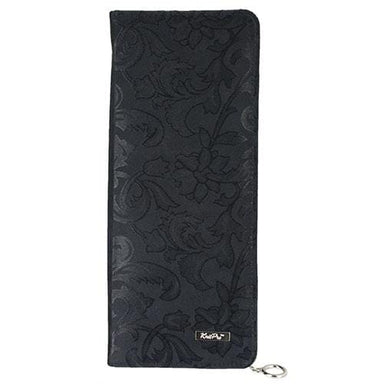 KnitPro Accessories KnitPro Hard Fabric Binder Case for Straight Needles - Black Jacquard