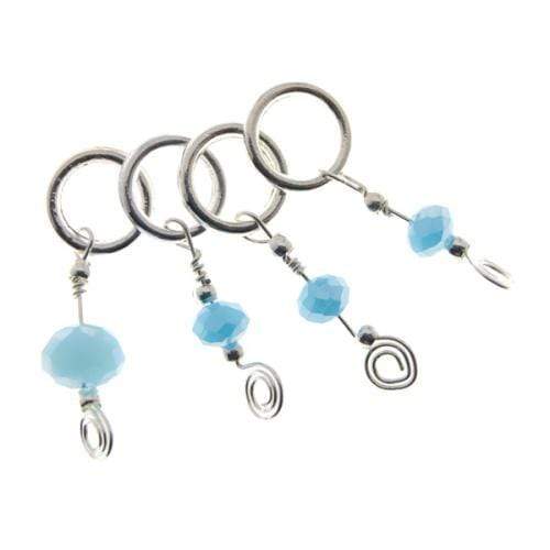 Kuszty Accessories Knitting Kuszty Stitch Marker - Baby Blue Crystal