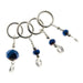 Kuszty Accessories Kuszty Stitch Marker - Blue Iris Crystal