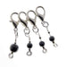 Kuszty Accessories Crochet Kuszty Stitch Marker - Hematite Bead