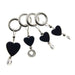 Kuszty Accessories Kuszty Stitch Marker - Hematite Heart (Large)