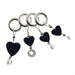 Kuszty Accessories Knitting Kuszty Stitch Marker - Hematite Heart (Large)