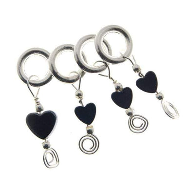 Kuszty Accessories Kuszty Stitch Marker - Hematite Heart (Small)