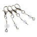 Kuszty Accessories Kuszty Stitch Marker - Hint Of Blue Smooth Round Crystal