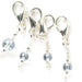 Kuszty Accessories Crochet Kuszty Stitch Marker - Hint Of Blue Smooth Round Crystal