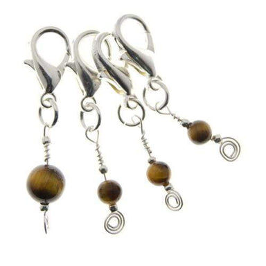 Kuszty Accessories Crochet Kuszty Stitch Marker - Tiger's Eye