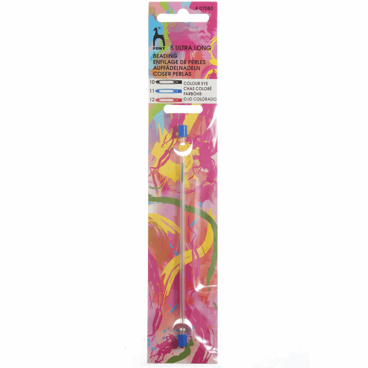 Pony Accessories Pony Pack of 5 Ultra Long Beading Needles with Colour-Coded Eye (Size 10/12) 8901003070835
