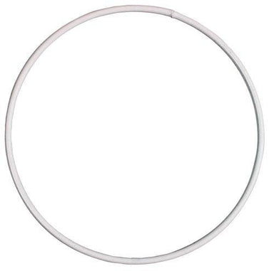 Sconch Accessories White Coated Metal Hoop for Crafts