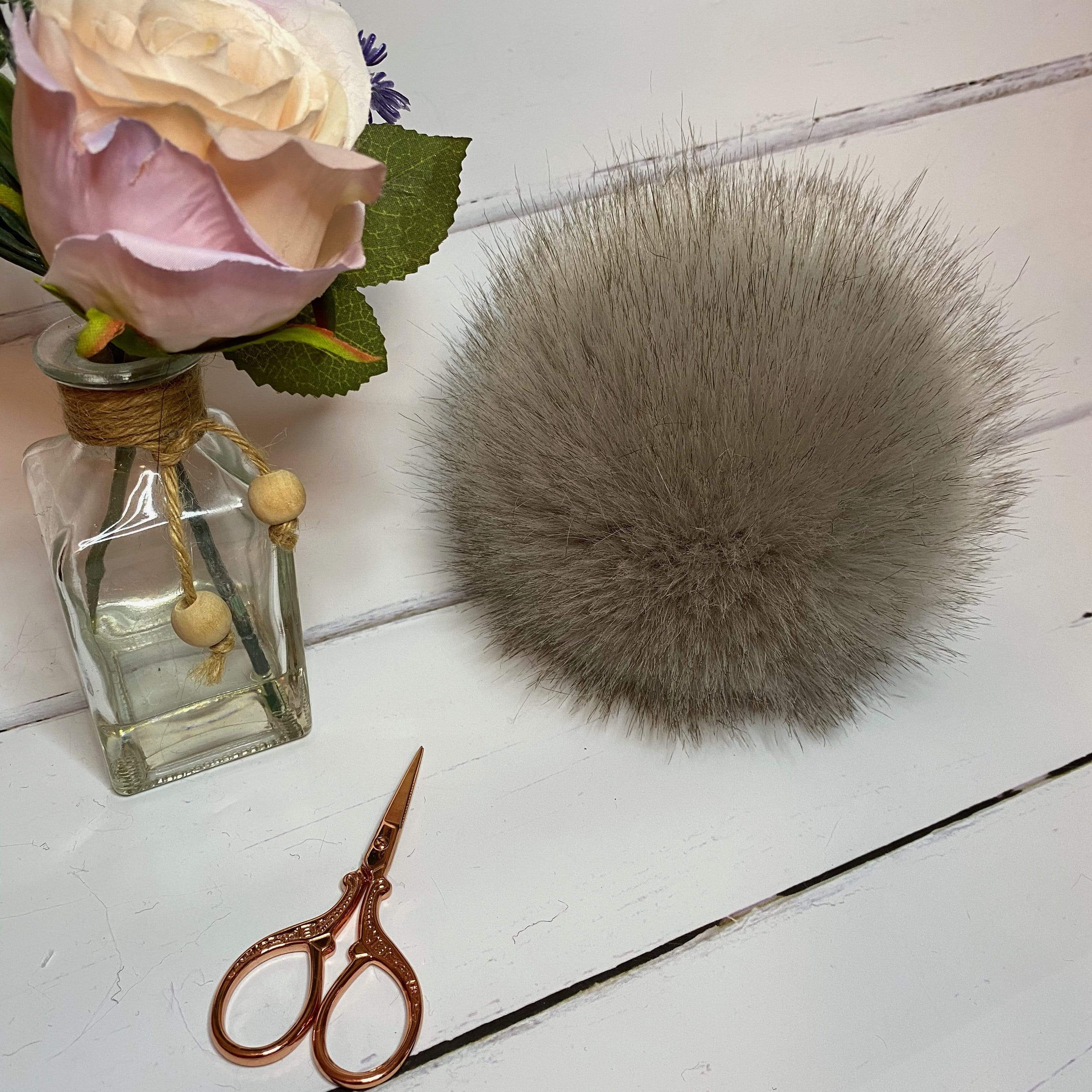 The Crafty Bird Accessories Dusky Grey The Crafty Bird Faux Fur XL Pom Pom TCB3DG