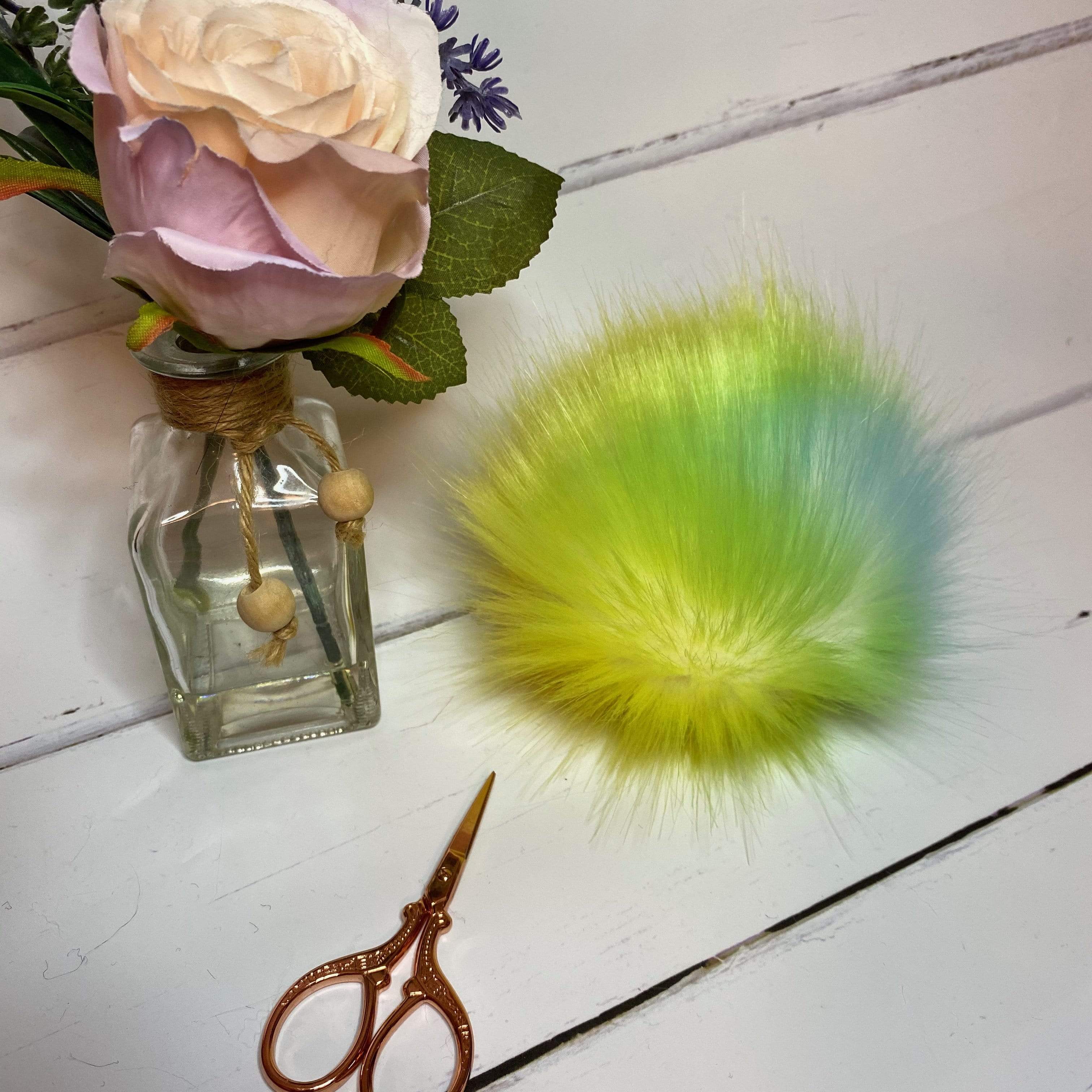 The Crafty Bird Accessories Pastel Rainbow The Crafty Bird Faux Fur XL Pom Pom TCB3PA