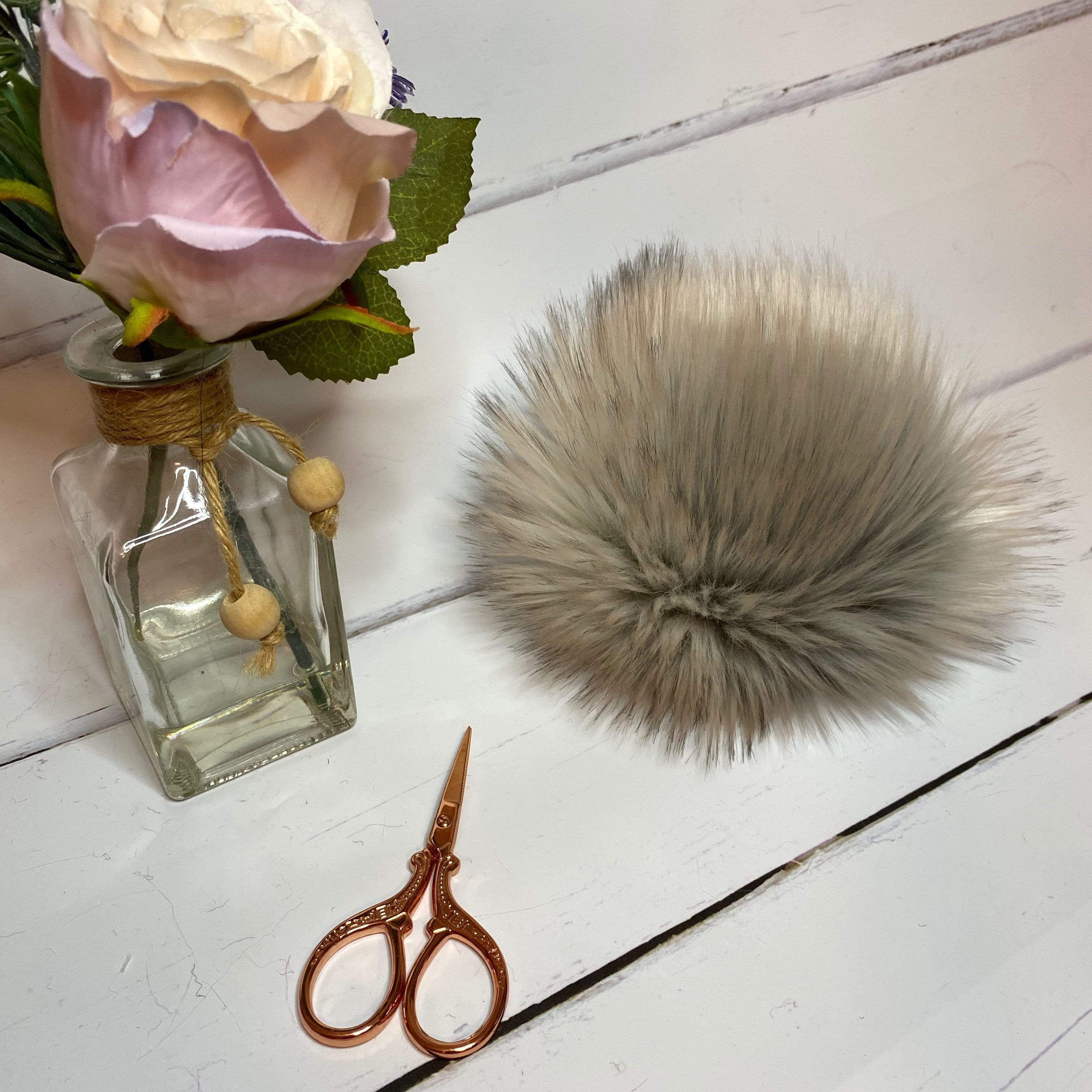 The Crafty Bird Accessories Snowy The Crafty Bird Faux Fur XL Pom Pom TCB3SNO