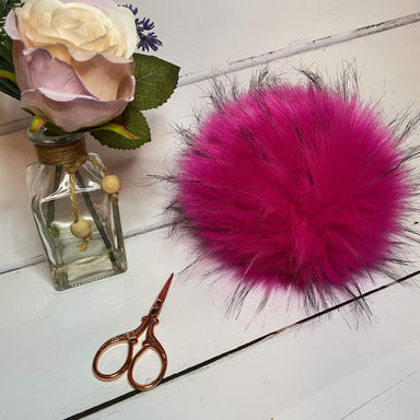 The Crafty Bird Accessories Super Fluffy Magenta The Crafty Bird Faux Fur XL Pom Pom TCB3SFM