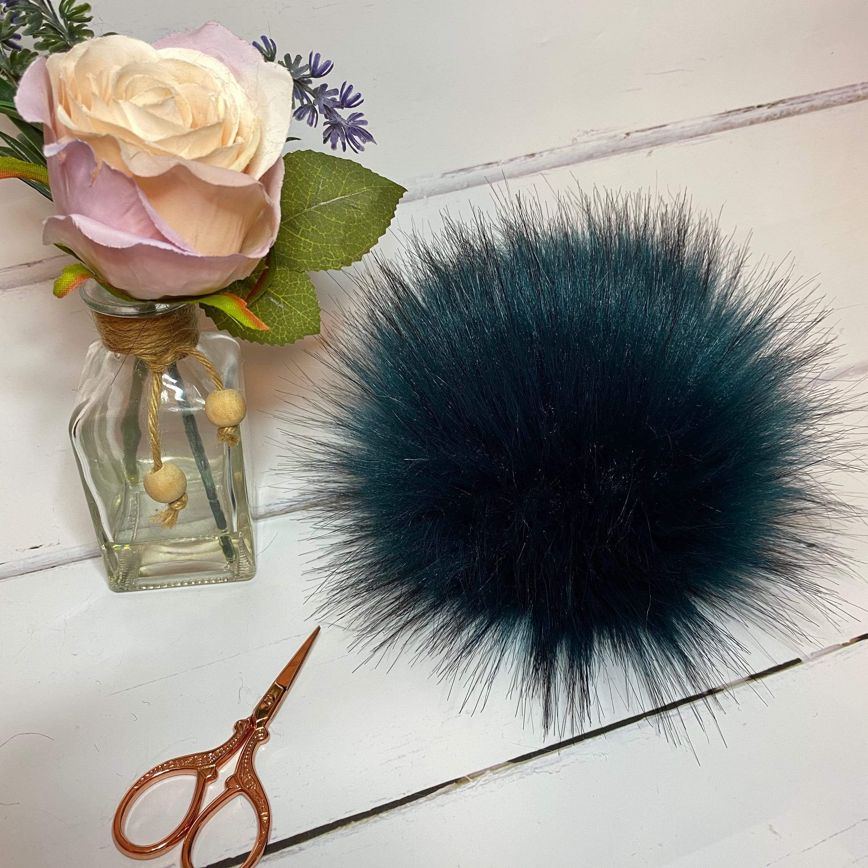 The Crafty Bird Accessories Teal The Crafty Bird Faux Fur XL Pom Pom TCB3TE