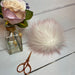 The Crafty Bird Accessories White and Pink The Crafty Bird Faux Fur XL Pom Pom TCB3WAP