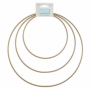 Trimits Accessories Trimits Metal Craft Hoops - Gold (Set of 3) 5022306794266