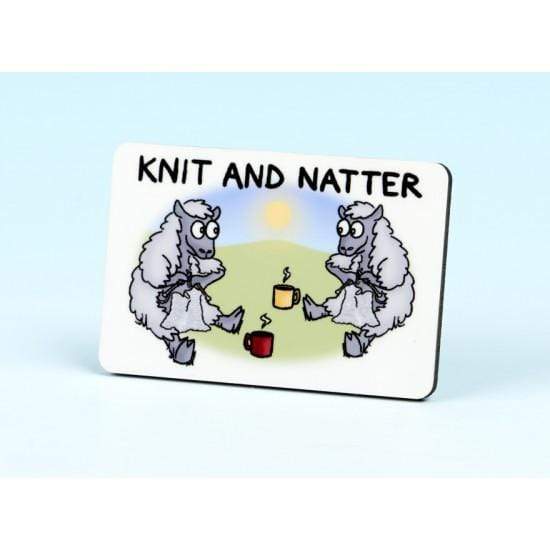 Vanessa Bee Designs Accessories Knit And Natter (6140) Vanessa Bee Designs Fridge Magnet