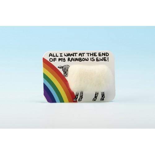 Vanessa Bee Designs Accessories All I Want At The End Of My Rainbow Is Ewe (4116) Vanessa Bee Designs Woolly Fridge Magnet 5060014032263