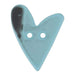 Bonfanti Buttons Light Blue (6) Bonfanti Heart Button (Large) - 53mm