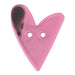 Bonfanti Buttons Pink (7) Bonfanti Heart Button (Large) - 53mm