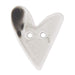 Bonfanti Buttons White (3) Bonfanti Heart Button (Large) - 53mm