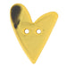 Bonfanti Buttons Yellow (4) Bonfanti Heart Button (Large) - 53mm