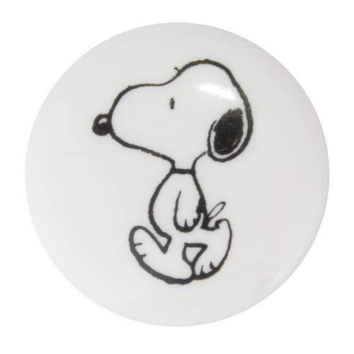 Italian Buttons Buttons Italian Buttons Deep Snoopy Shank Button (White)