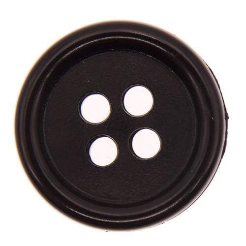 Italian Buttons Buttons Black Italian Buttons Edge 4-hole Classic Button (15mm) 42778018