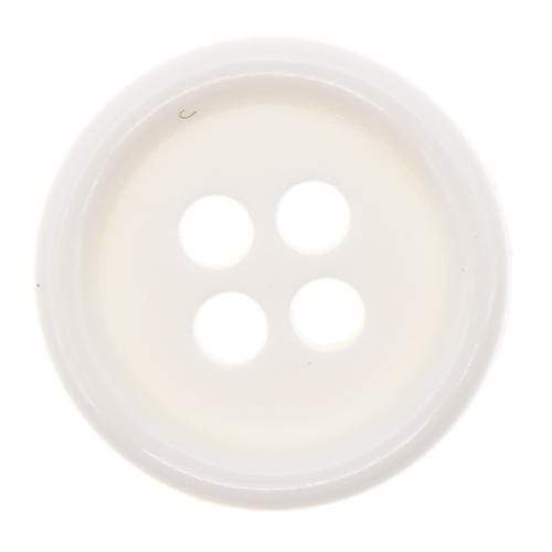 Italian Buttons Buttons White Italian Buttons Edge 4-hole Classic Button (15mm) 41729442