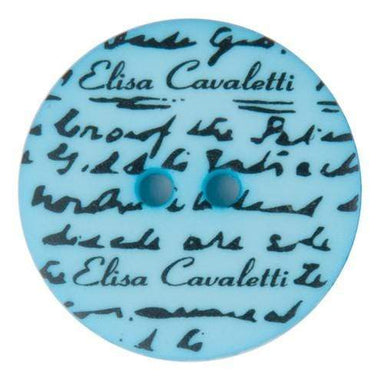 Italian Buttons Buttons Blue Italian Buttons Elisa Button - 21mm LB986-Blue