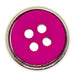 Italian Buttons Buttons Cerise Italian Buttons Metal Edge 4-hole Round Button - 15mm 78486178