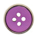 Italian Buttons Buttons Orchid Italian Buttons Metal Edge 4-hole Round Button - 15mm 79043234