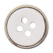 Italian Buttons Buttons White Italian Buttons Metal Edge 4-hole Round Button - 15mm 77535906