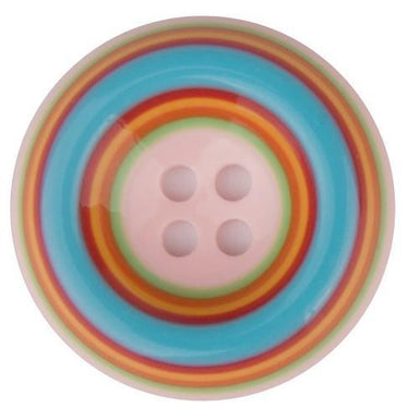 Italian Buttons Buttons Italian Buttons Rainbow Circle Rimmed Button