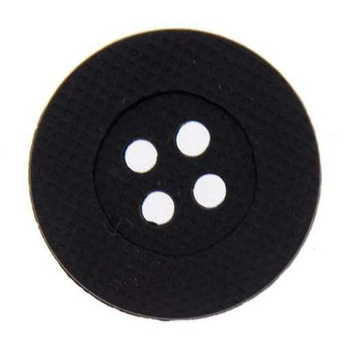 Italian Buttons Buttons Black Italian Buttons Round Edge Weave 4-hole Matte Button - 18mm 64538786