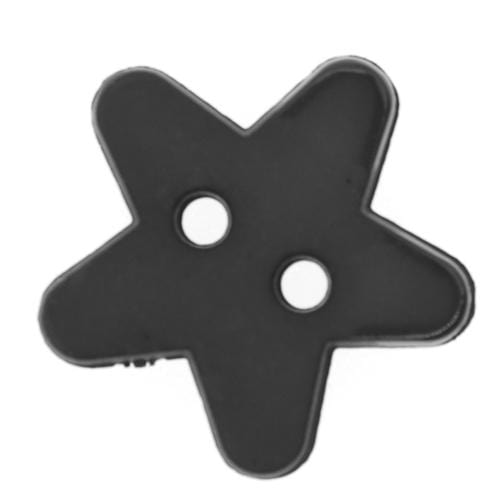 Italian Buttons Buttons Black Italian Buttons Star 2-hole Matte Baby Button - 15mm 71756706