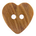 Italian Buttons Buttons 15mm Italian Buttons Wooden Heart 2-hole Button (Natural) 25414818