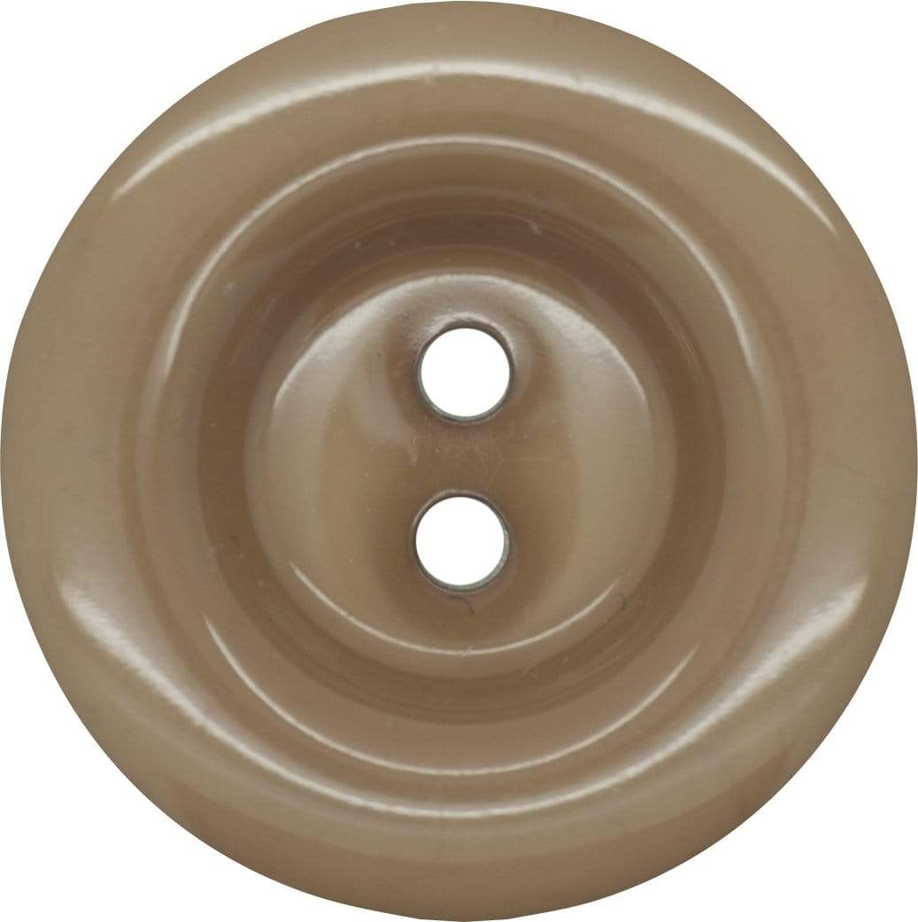 Jomil Buttons Coffee Two Hole, High Shine Round Button (11mm) 27325346