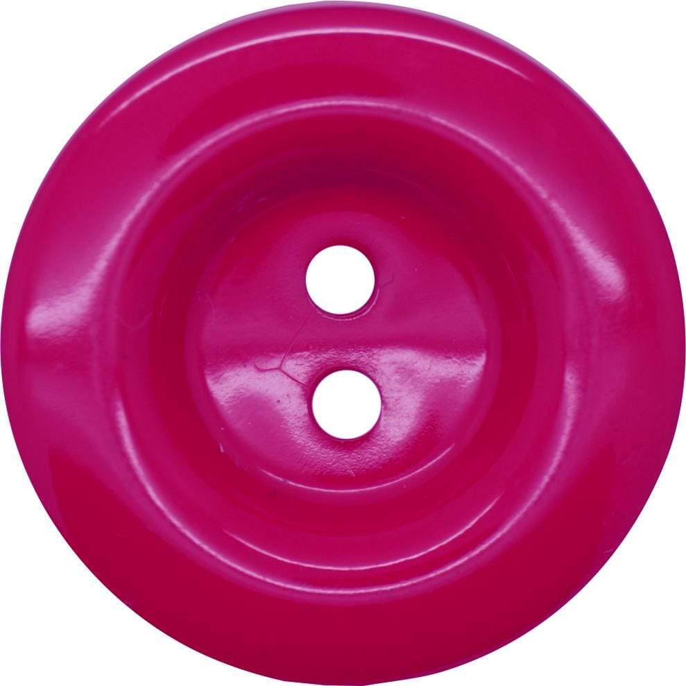 Jomil Buttons Fuchsia Two Hole, High Shine Round Button (11mm) 27390882