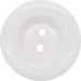 Jomil Buttons White Two Hole, High Shine Round Button (11mm) 27587490