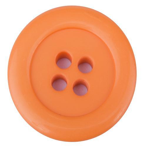 Sconch Buttons Orange Chunky Button - 35mm