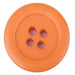 Sconch Buttons Orange Chunky Button - 35mm