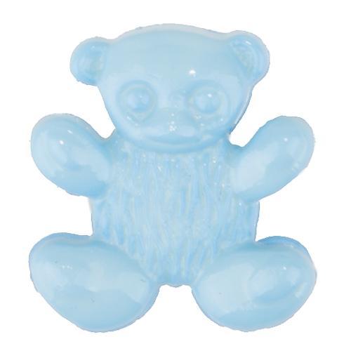 Sconch Buttons Blue Teddy Bear Button - 14mm