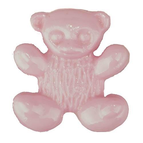Sconch Buttons Pink Teddy Bear Button - 14mm