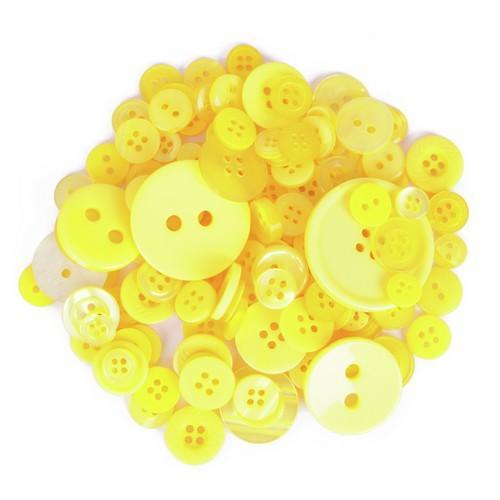 Trimits Buttons Yellow (3) Trimits Craft Buttons (50g) 5033415258976