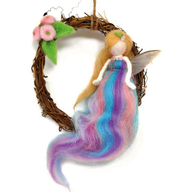 The Crafty Kit Company Felting The Crafty Kit Company Summer Fairy Wreath Needle Felting Kit