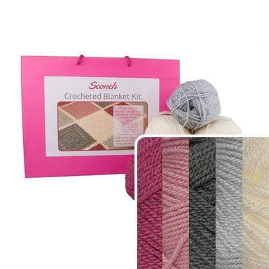 Sconch Kits Sconch Crocheted Blanket Kit (Pink)