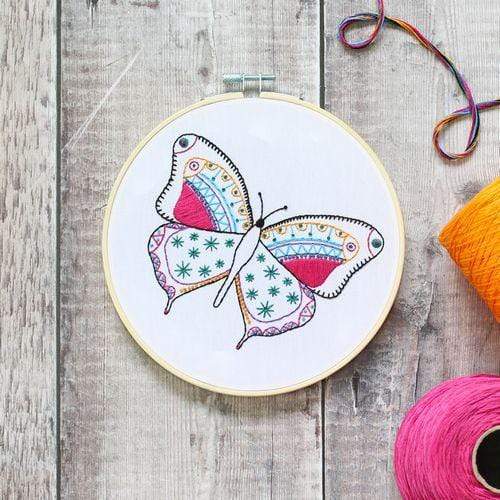 Hawthorn Handmade Needlecraft Hawthorn Handmade Butterfly Contemporary Embroidery Kit