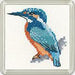 Heritage Crafts Needlecraft Heritage Crafts - Little Friends Coaster Kit: Kingfisher Coaster 642023315381