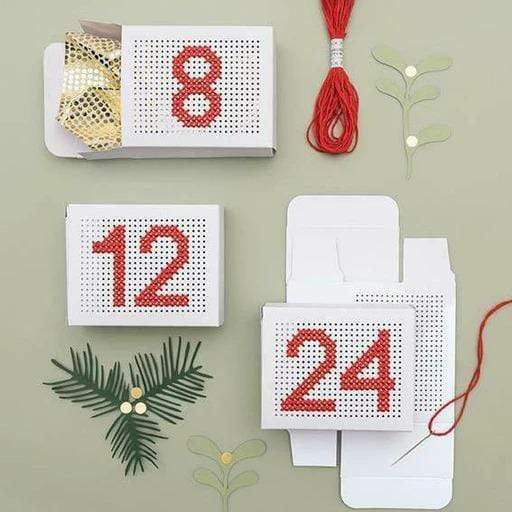 Rico Design Needlecraft White Rico Design Paper Poetry Gift Boxes  - Advent Calendar 4051271390068